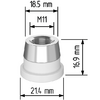 Керамический держатель сопла D21,4 (M11) для Raytools  арт.120515092A - st-e.info - Москва