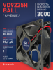 Вентилятор  VD 9225H Ball (качения) 12V, 3000 об.мин, 0,3А - st-e.info - Москва
