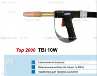 Горелка для полуавтоматической сварки TBiP 10W-black-RWZ (Pistol handle/straight), длина 5 м. - st-e.info - Москва