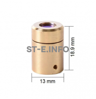 Защитный колпачок с защитным стеклом для QBH коннектора оптоволокна MAXQBHE05 - st-e.info - Москва