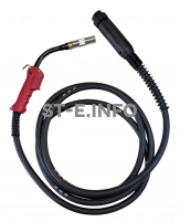 Сварочная горелка для полуавтомата QTB-500A длина кабеля 4 метра, евроадаптер - st-e.info - Москва