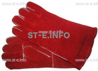 Перчатки-краги сварщика TETU 104 KEVLAR RED - st-e.info - Москва