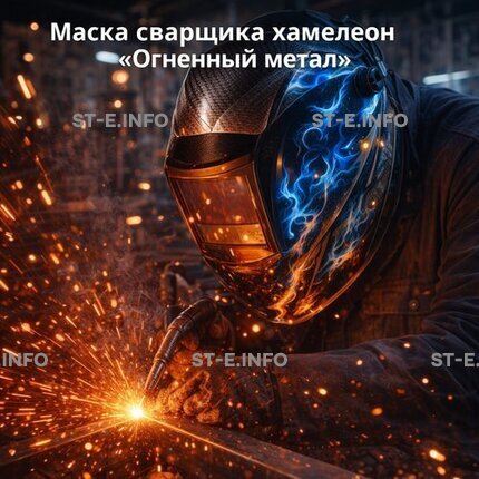 Маска сварщика хамелеон «Огненный метал» (YXE-718G PRO) - st-e.info - Москва