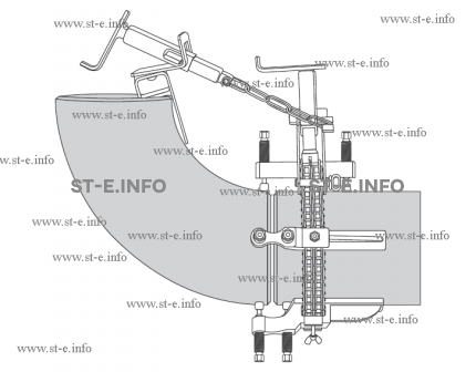 Центратор цепной однорядный Василёк СС-2TC для диаметров 100-530 синий для нержавеющей стали - st-e.info - Москва